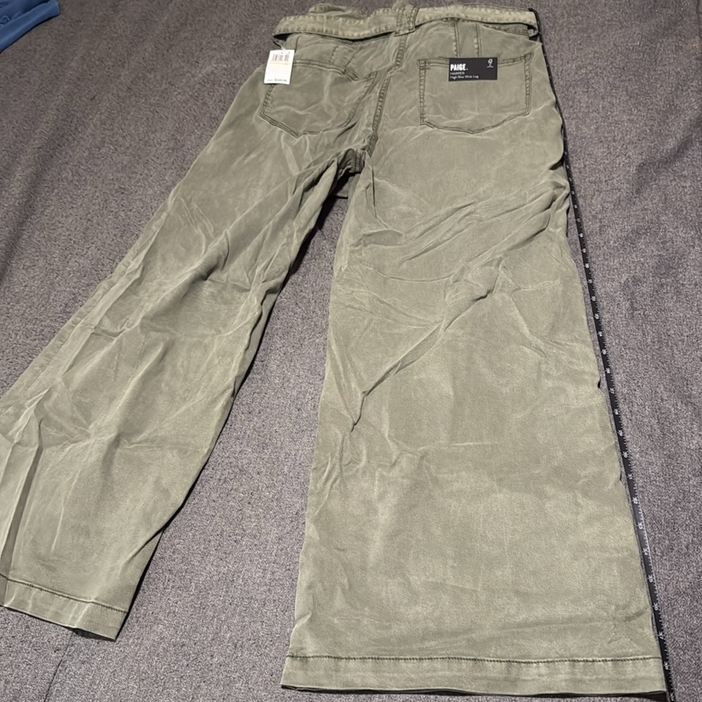 Paige Harper wide leg, high waisted paper bag pants, NWT, 30 - Picture 10 of 16